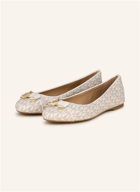 michael kors ballet flats vanilla idealo|michael kors leather flats.